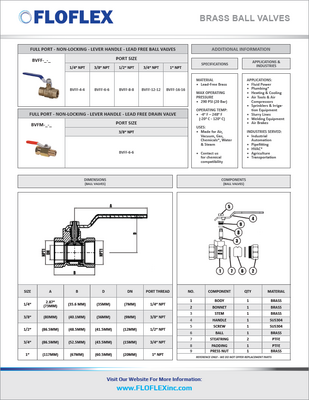 FLOFLEX BALL VALVES - KC TPS